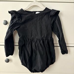 Babe Basics Black Long Sleeve Baby Romper